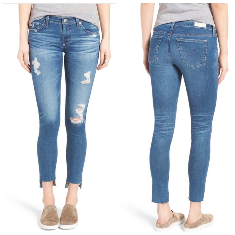 NWT AG Step-Hem Ankle Legging Jeans Size 28